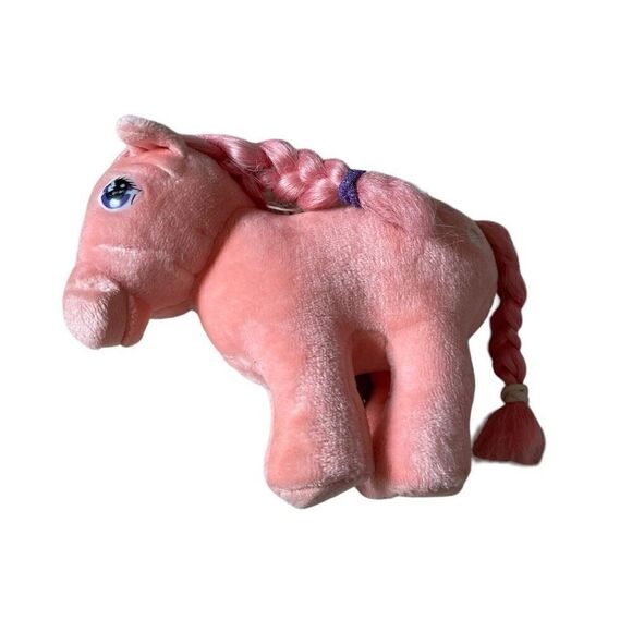 Vintage 80's My Little Pony Cotton Candy Plush Hasbro Softies - Picture 1 of 7